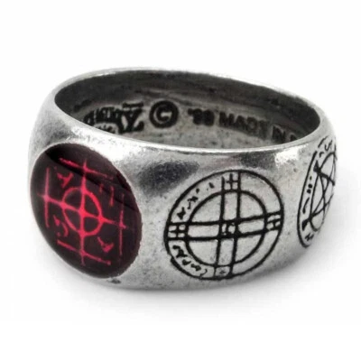 AGLA  ALCHEMY RING Magical Protection Kabbalistic Talisman Seals + FREE POUCH - Image 1 of 4