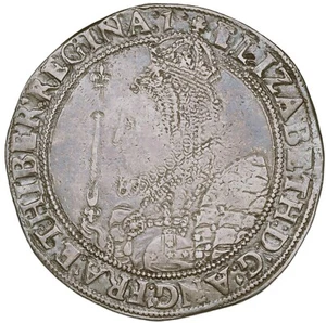 Elizabeth 1 - silver CROWN - 1601 - Picture 1 of 2