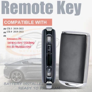 3B For Mazda CX-5 CX-9 2019 2020 - 2022 Smart Remote Car Key Fob WAZSKE13D03 - Picture 1 of 8