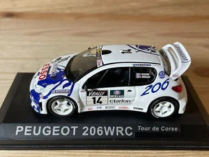 PEUGEOT 206 WRC #14 F.DELECOUR-D.GRATALOUP RALLY TOUR DE CORSE 1999 ALTAYA 1:43 - Foto 1 di 5