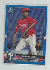 2018 Bowman Chrome FRANKLYN KILOME Blue Refractor 132/150 - Foto 1 di 1