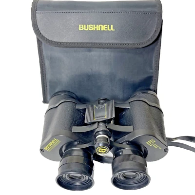 Bushnell Insta Focus Binoculars W/ Case 7x35 420 Ft 1000 Yrds Coated Optics VTG - Image 1 of 4