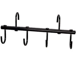Estante para bridas de cuero Tejedor negro para riendas tack cuello de pecho amarrado etc. metal - Imagen 1 de 1