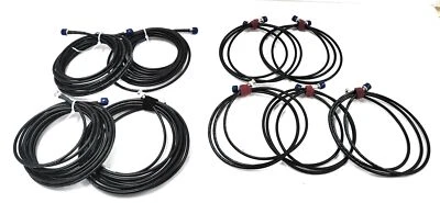 Lote de 9 cables coaxiales UltraFlex para microondas LMR-240-UF de 5 pies y 15 pies BNC/TNC Foto 1 de 4