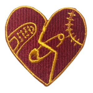 Broken Heart Embroidery iron on patches Sew on Valentine's Day Lovers Jacket Men - Foto 1 di 2