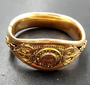 Antique bracelet gold filled marking tcct no kt - Picture 1 of 5
