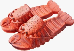 Lobster Flip Flops,Lobster Slipper,Lobster Slide,Lobster Pool Beach Shower Shoes - Picture 1 of 9