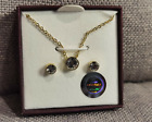 Women's Aura Gorgeous Ladies Earrings And Necklace Jewellery Set / Gift For Her