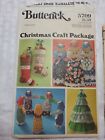 Vintage Butterick Christmas Craft Package # 5709 stocking tree doll