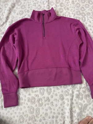 Chaqueta de buceo Danskin para mujer con media cremallera talla pequeña color rosa Foto 1 de 4