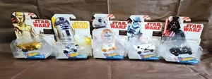 ☆2017 Hot Wheels LOT OF 5 Star Wars Character Cars Die Cast NEW - Picture 1 of 11