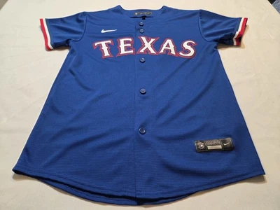 Camiseta deportiva Nike Engineered Texas Rangers juvenil mediana 10-12 azul MLB #5 C. Seager - Imagen 1 de 4