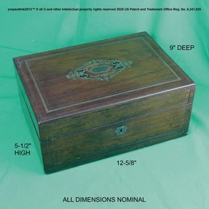 Fine Antique French Louis XVI Era (c.1774-90s) Large Rosewood Box, 18th century - Picture 1 of 15