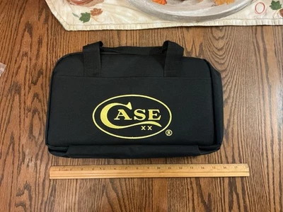 Nuevo Antiguo Stock Estuche XX Cuchillos Negro Nylon Cuchillo Bolso de Mano, tiene capacidad para 22 cuchillos más Foto 1 de 4