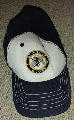 St Louis Blues NHL Hockey Baseball Hat Cap Size M/L Embroidered Elastic Fit - Image 1 of 3