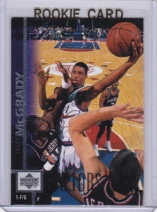 TRACY MCGRADY 1997 RC Toronto Raptors BASKETBALL ROOKIE CARD Upper Deck ROCKETS! - Picture 1 of 2