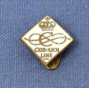 Spilla bavero ufficiale linea Cosulich pre-WW2 con logo - Ottime condizioni - Foto 1 di 2