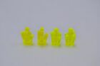 LEGO 4 x kryształowe skały transneonowa zielona spódnica 1x1 kryształ 5 punktów 52