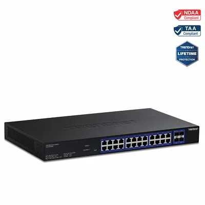 TRENDnet TEG-3284WS, 28-Port Multi-Gig Web Smart Switch - Image 1 of 4