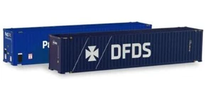 HO 1:87 Herpa # 76937 - 45' Shipping Containers (2 pcs.) - P&O, DFDS - Picture 1 of 1