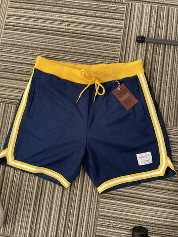 NEW MITCHELL AND NESS AUTHENTIC INDIANA PACERS COLORWAY SHORTS LARGE Cover