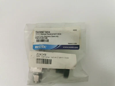 RESTEK CANISTER RESTEK Swagelok Canister Valve 24148 SS-4H Bellows Replacement Steel Valve 2port