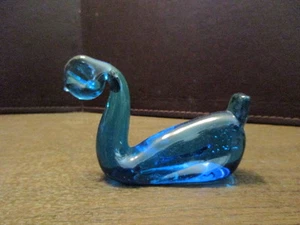 Handgefertigter blauer Kunstglas Schwan - Gans - Briefbeschwerer - Bild 1 von 4