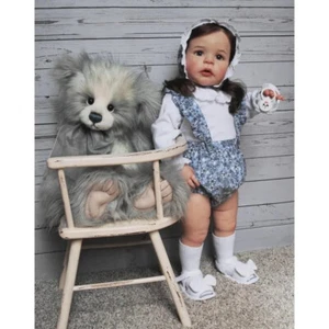 24in Lifelike Doll Handmade Soft Cloth Body Reborn Toddler Dolls Sandie Cute - Picture 1 of 6