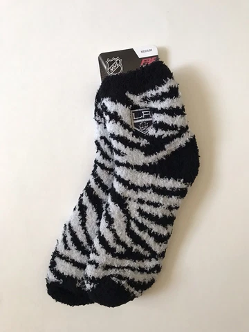 FBF Sportswear Multigender Medium Size Fuzzy Los Angeles Kings Socks (1 Pair) Cover