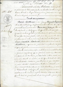 1849 Timbre de Dimension 60 cts Luxembourg Conservateure Transcrit Notar ; 61422 - Picture 1 of 3