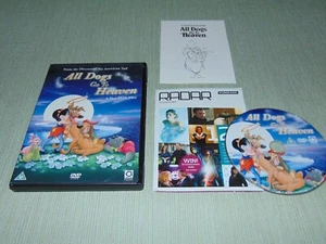 All Dogs go to Heaven DVD Burt Reynolds 1991 Cartoon + Post Card (UK Region 2) - Picture 1 of 2