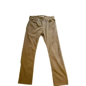 Mens Levis 514 Pants Corduroy Sz 32x33 Khaki Beige Straight Leg Business Casual - Picture 1 of 6