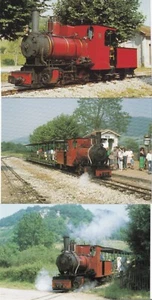 Chemin de Fer Touristique de la Vallee de L'Ouche France 3 1990s postcards - Picture 1 of 2