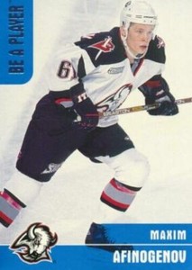 1999-00 ITG Be A Player Memorabilia Maxim Afinogenov #350