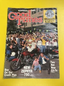 Catálogo vintage de motocicletas Kawasaki 1991 esquí embarcaciones - Imagen 1 de 4