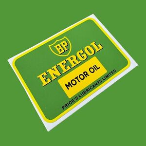 BP Energol  Motor Oil Prices vintage jug pourer Vinyl sticker Classic  bottle Li