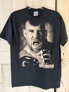 Camiseta De Colección 1998 Goldberg WCW Azul Líquido AOP Negra Talla M Who's Next Wrestling - Imagen 1 de 16