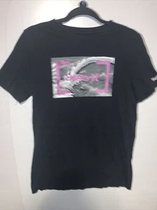 Hurley Black T-Shirt W/Pink, Gray, White Boy's Size XL 13-15 Yrs #228. - Picture 1 of 6