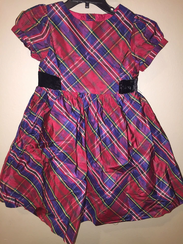 全新 Gymboree 尺寸 3t 连衣裙 红色格子 特殊场合 圣诞天鹅绒 62.00 — 第 1/1 张图片