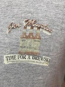 Joe Marlin Time for Brewski T-Shirt Beer Pale Ale Brewing Co Island Fin Stout LG - Bild 1 von 7
