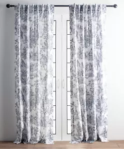 Maison d' Hermine THE MILLER DENIM cotton CURTAIN PANEL 50 X 84 - Brand New - Picture 1 of 6