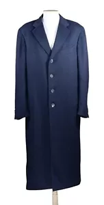 Zilli Herren Mantel Blau 54IT 97% Kaschmir 3% Vicuna Guter Zustand - Bild 1 von 7