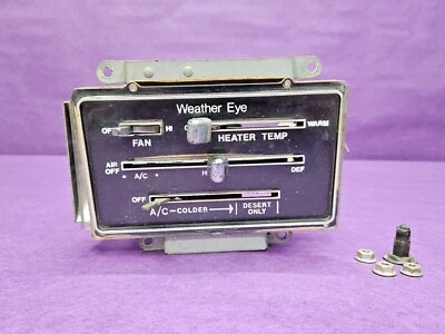 1971-74 AMC AMX JAVELIN WEATHER EYE HEATER CONTROL W/AC & DESERT ONLY - Unit 2 Foto 1 de 4