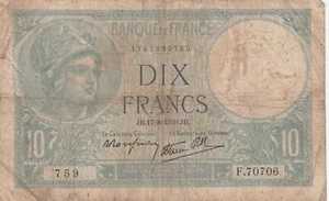 France 1939 10 Francs Circulated Banknote Pick 84 Bargain Bin - Picture 1 of 2
