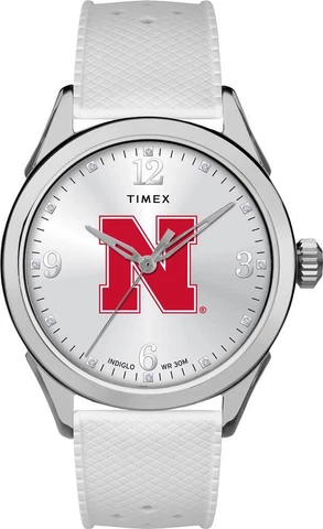 Nebraska Cornhuskers Ladies Silcone Athena Timex Watch Cover