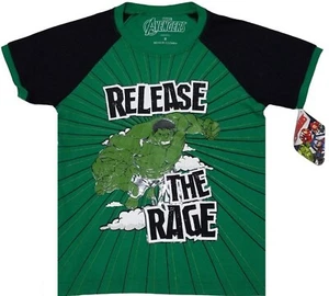 Marvel Avengers The Hulk Release the Rage Boys Graphic Print T-Shirt(Size: 8)NWT - Picture 1 of 6