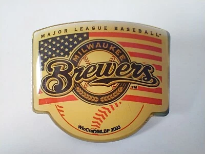 Milwaukee Brewers Pin Hat Lapel Pin MLB Baseball 2003 Flag - Image 1 of 3