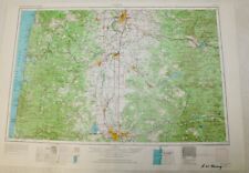 1960 Salem, Oregon Topographic Geological Map / Eugene Corvallis Cascade Range