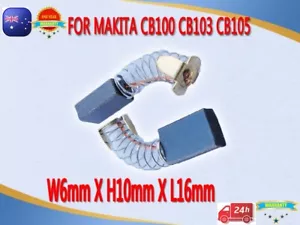 CARBON BRUSHES FOR MAKITA CB100 CB101 5800NB 5600NB 9005B 4100NB 9924DB 6X10X16m - Picture 1 of 3
