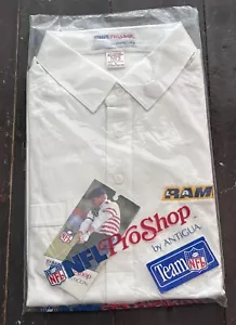 Vintage Los Angeles Rams Polo Shirt NOS New Tags XL Antigua NFL Pro Shop 80s 90s - Picture 1 of 11